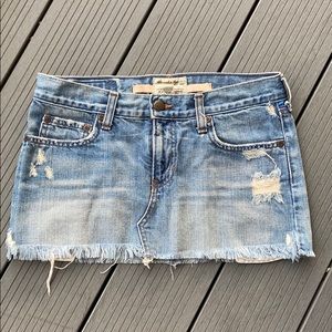 Abercrombie & Fitch Vintage Jean Mini Skirt, Sz 0